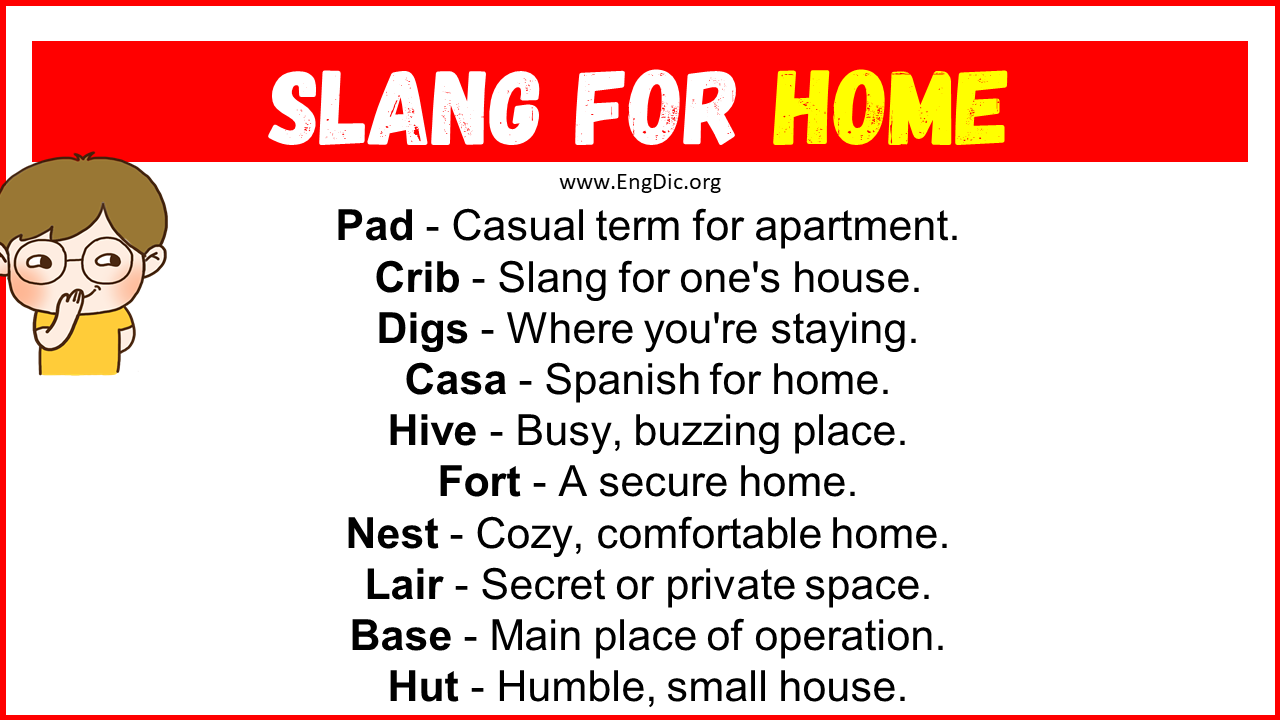 Slang For Home