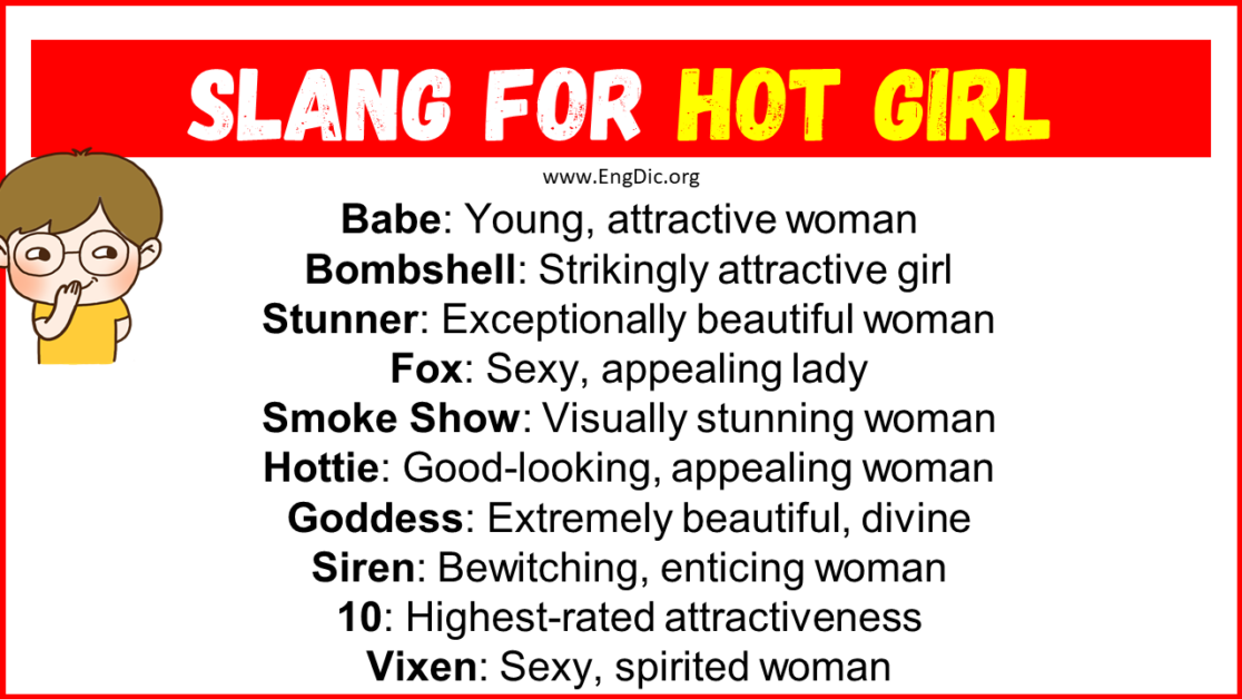 20 Slang For Hot Girl Their Uses Meanings EngDic