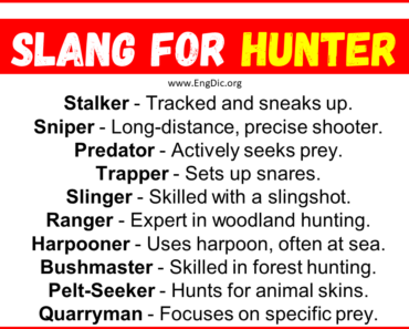 20+ Slang for Hunter (Their Uses & Meanings)