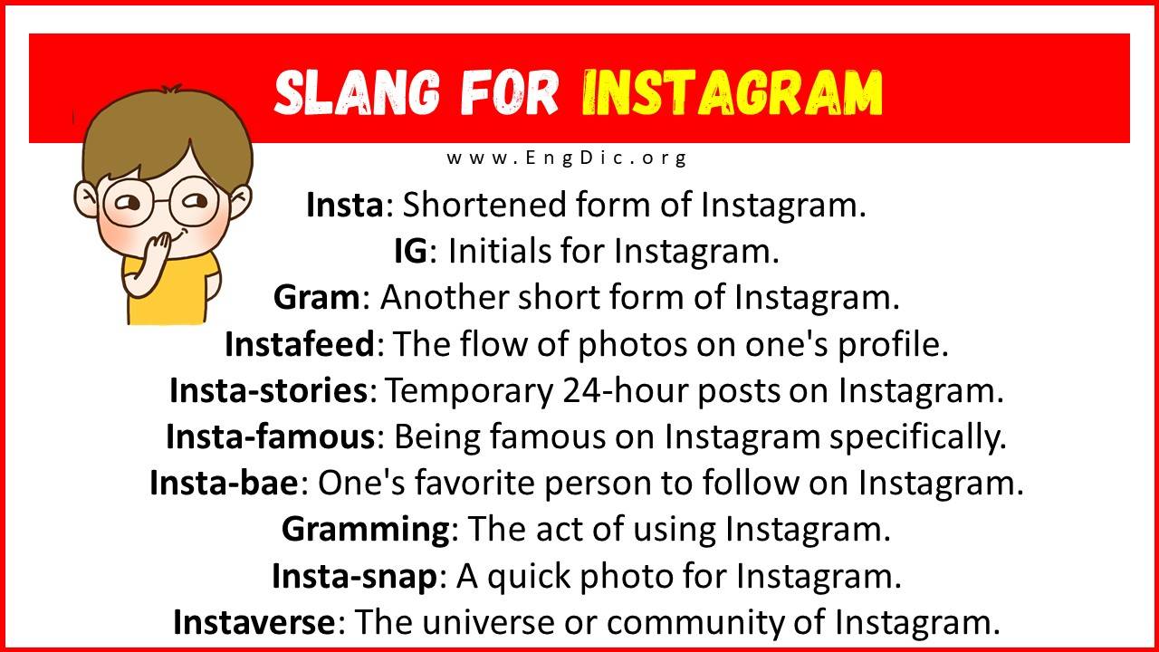 Slang For Instagram