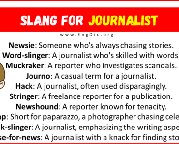 20+ Slang for Journalist (Their Uses & Meanings)