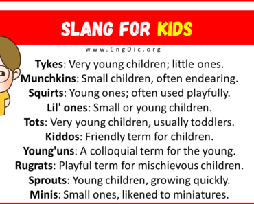 20+ Slang for Kids (Their Uses & Meanings)