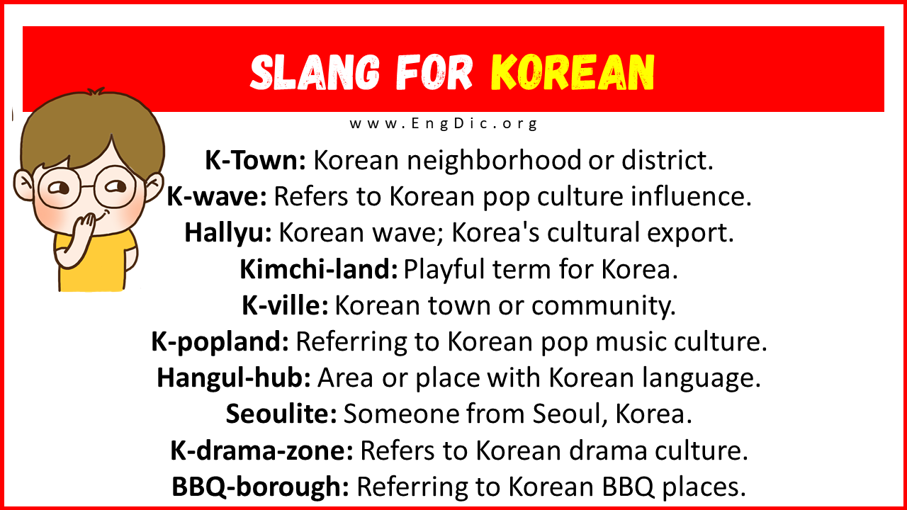 Slang For Korean