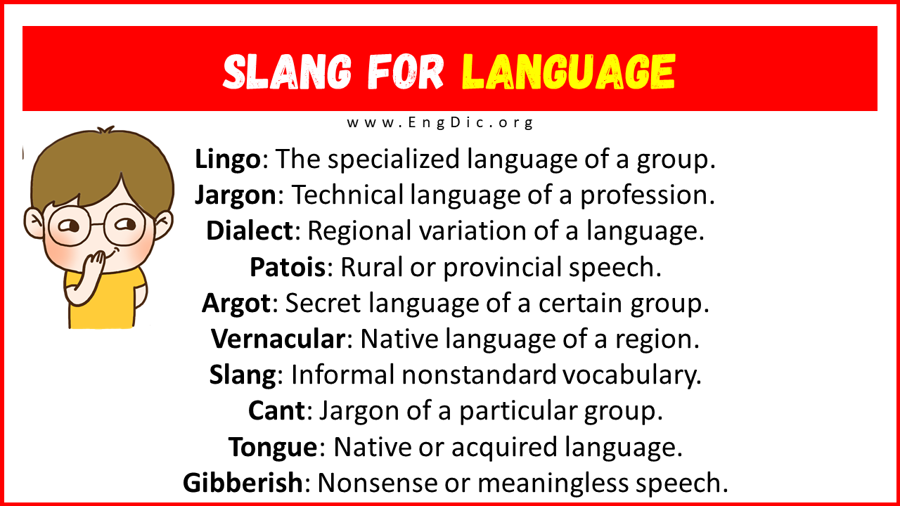 Slang For Language
