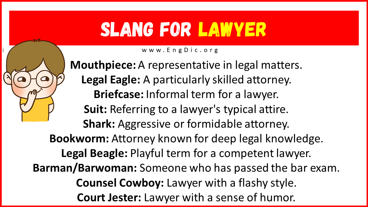 Slang For Lawyer