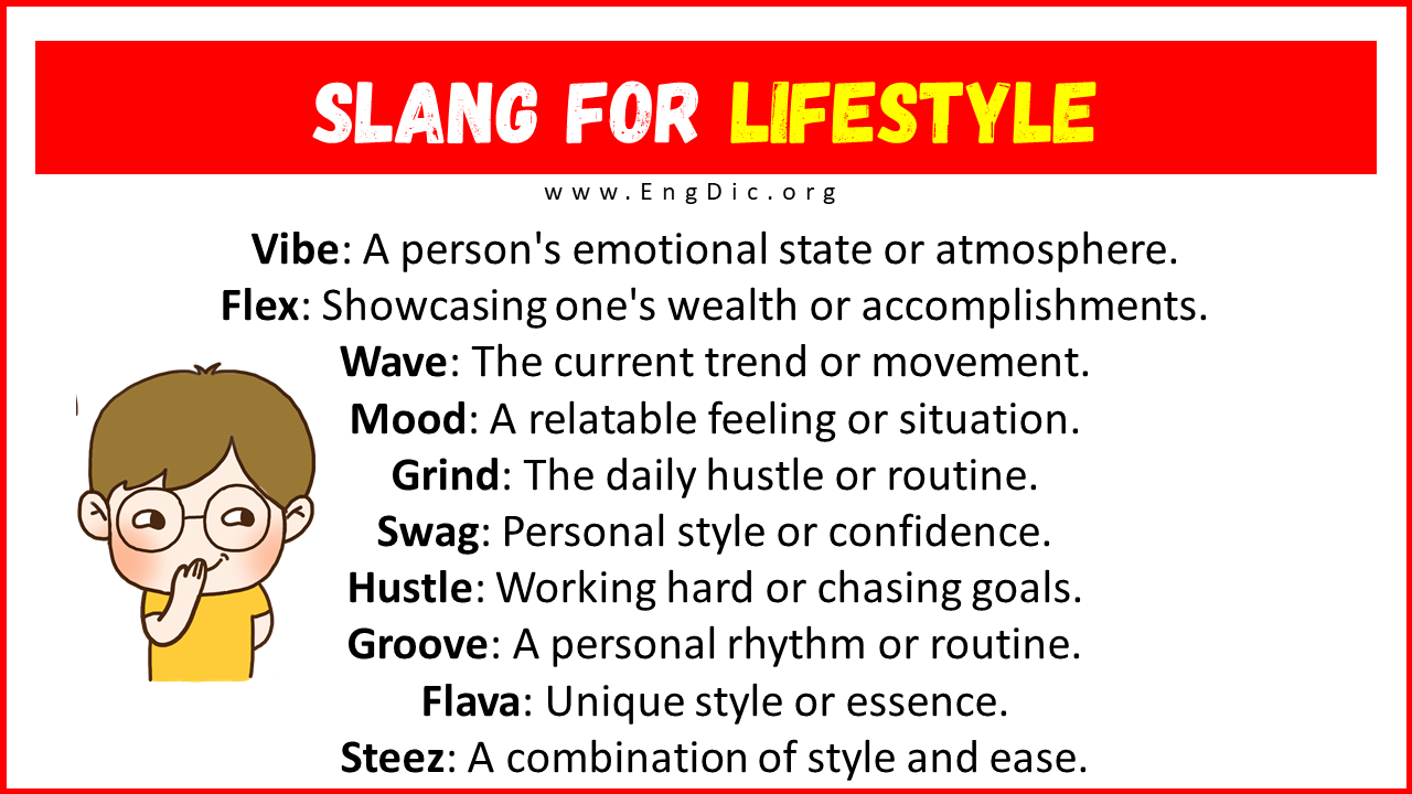 Slang For Lifestyle