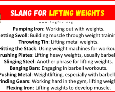 20+ Slang for Lifting Weights (Their Uses & Meanings)