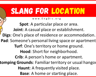 20+ Slang for Location (Their Uses & Meanings)