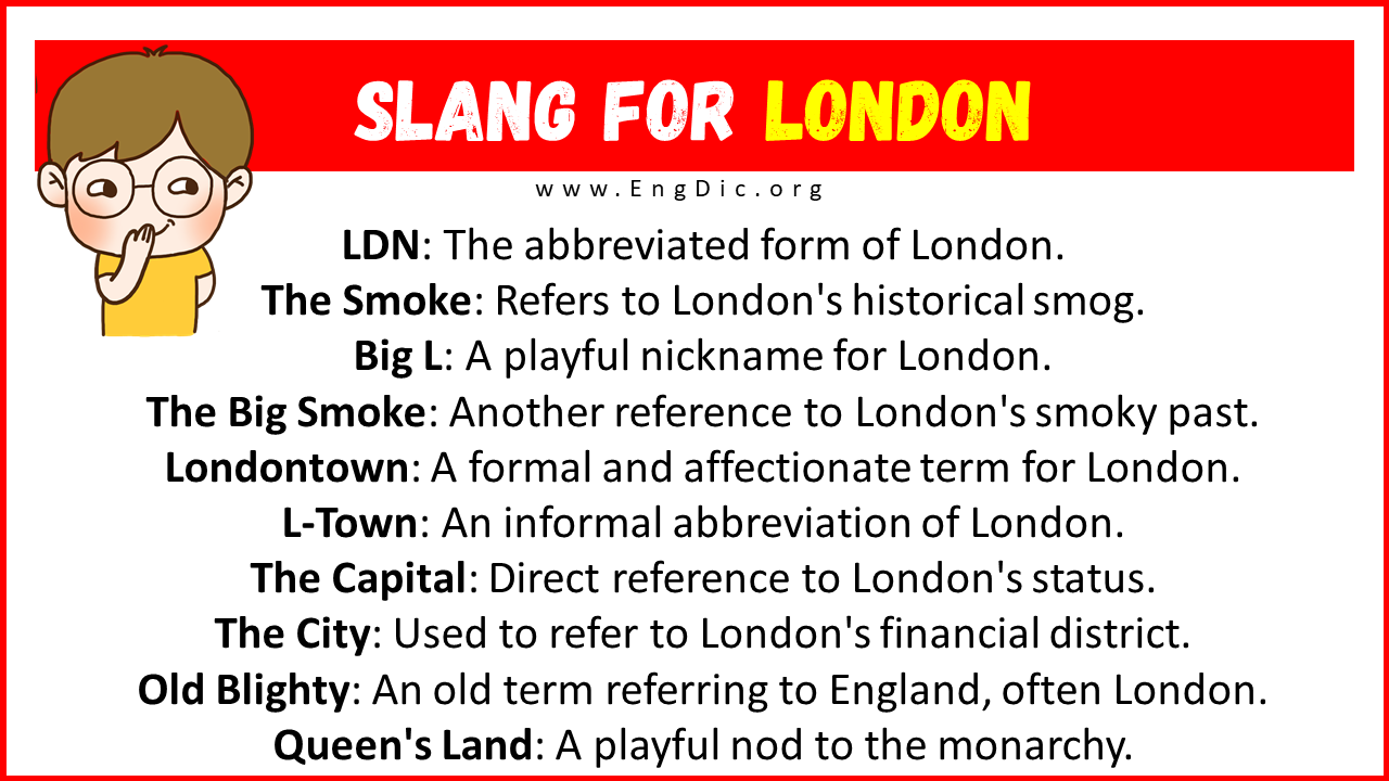 Slang For London