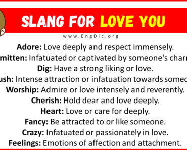 20 Slang for Love You (Their Uses & Meanings)