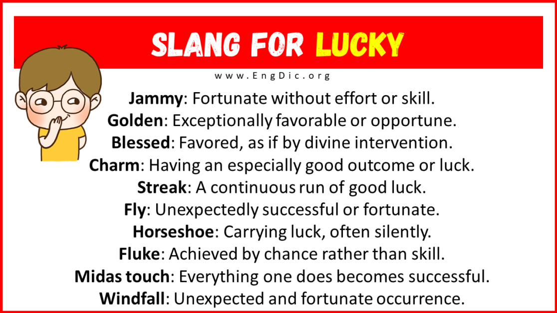 20 Slang For Lucky Their Uses And Meanings Engdic