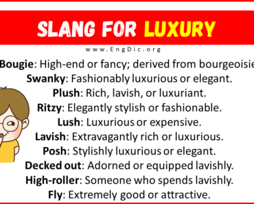 20+ Slang for Luxury (Their Uses & Meanings)