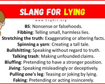 20+ Slang for Lying (Their Uses & Meanings)