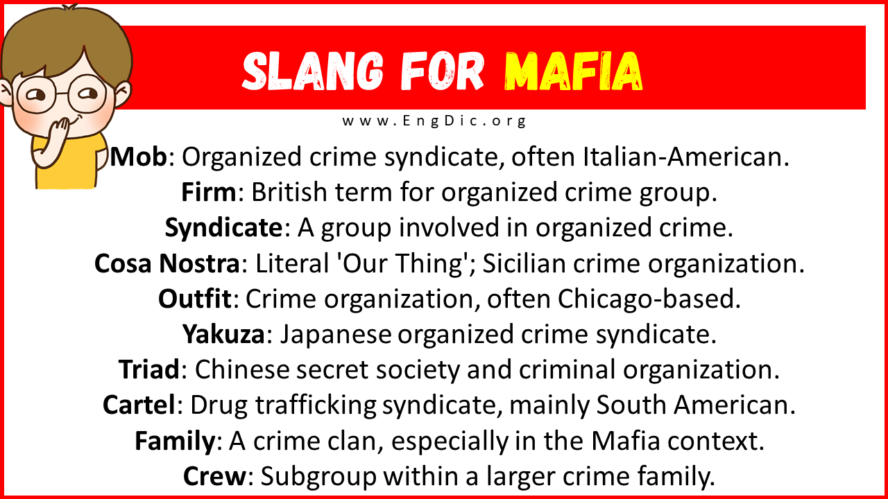 Slang For Mafia