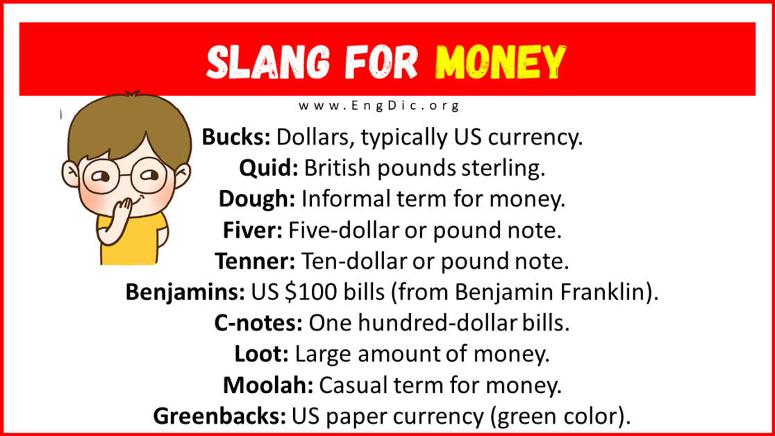 20 Slang for Money (2024) EngDic