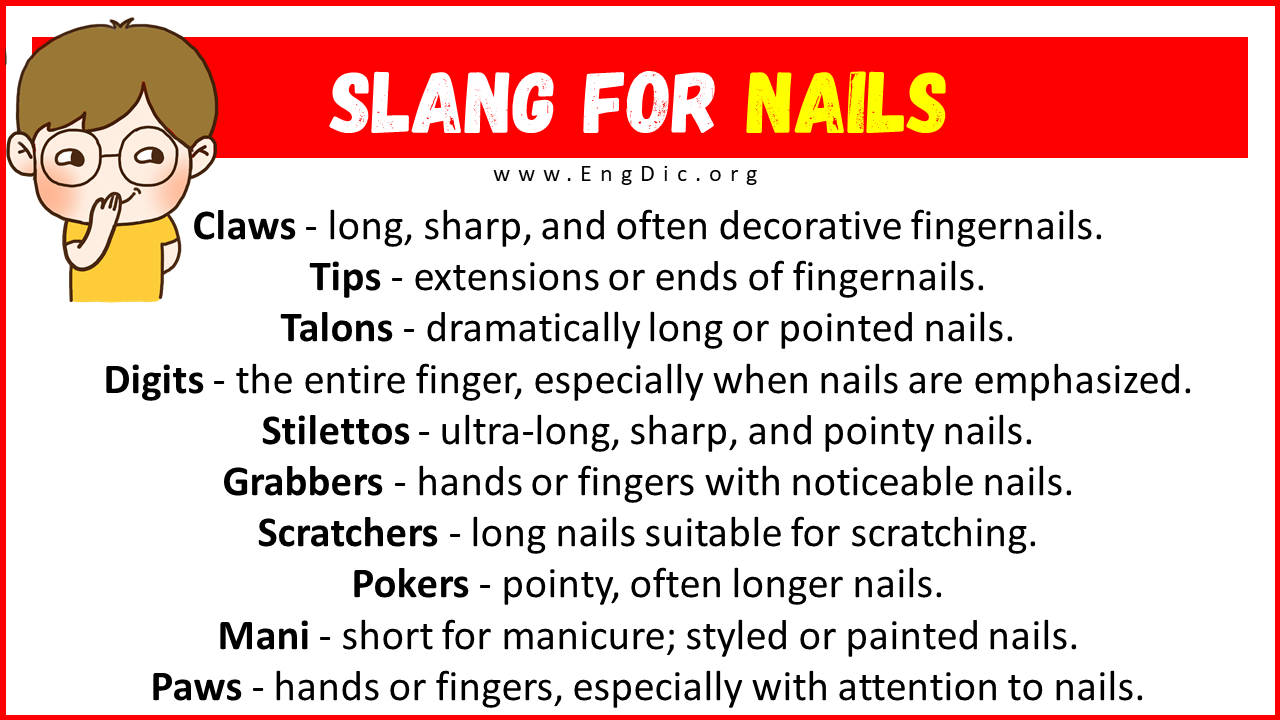 Slang For Nails