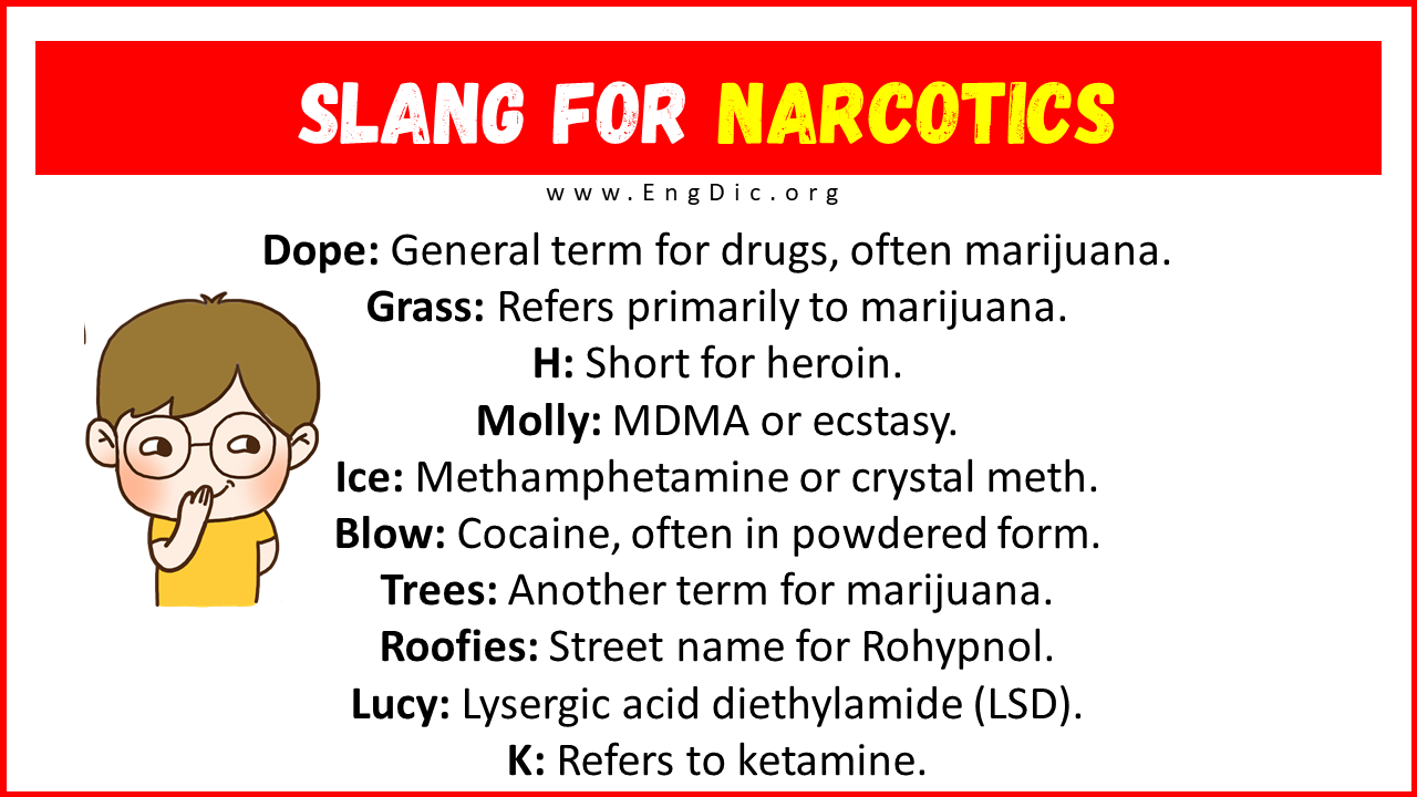 Slang For Narcotics