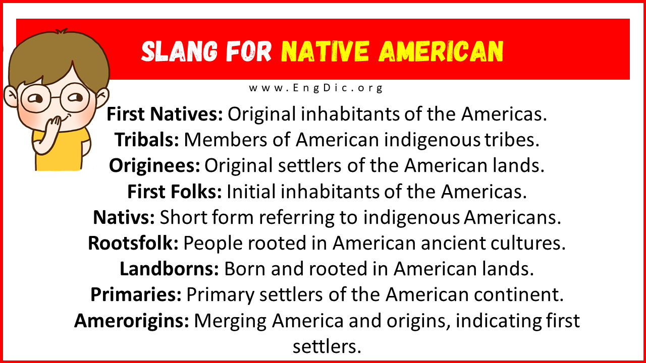Slang For Native American