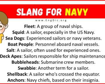20+ Slang for Navy (Their Uses & Meanings)