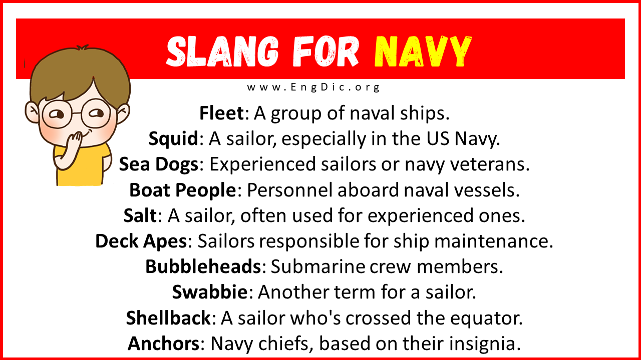 Slang For Navy 