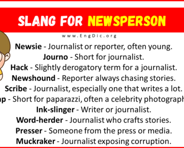 20+ Slang for Newsperson (Their Uses & Meanings)