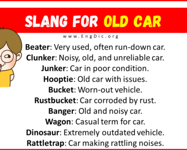 20 Slang for Old Car (Their Uses and Meanings)