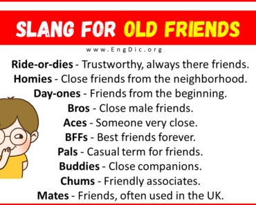 20 Slang for Old Friends (2024)