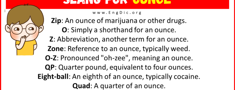 20+ Slang for Ounce (Their Uses & Meanings)