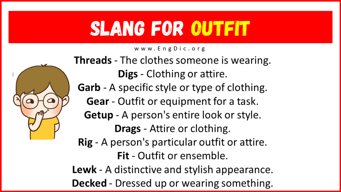 30 Slang For Outfit Their Uses Meanings EngDic