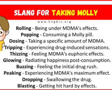 20 Slang for Taking Molly (2024)
