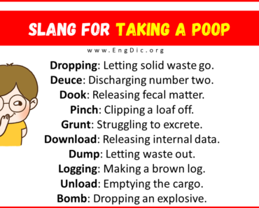 20 Slang for Taking a Poop (2024)