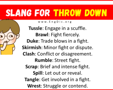 20 Slang for Throw Down (2024)