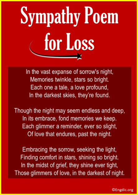 Top 30 Sympathy and Condolence Poems for Loss – EngDic