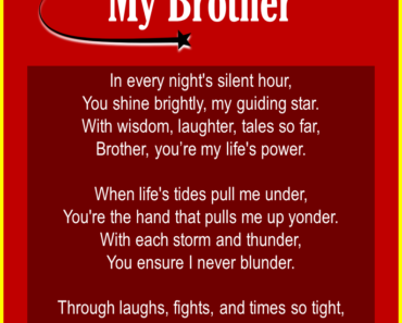 Top 10 Thank You For Being My Brother Poems