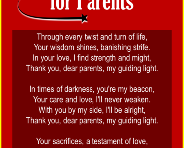 Top 10 Thank You Poems for Parents