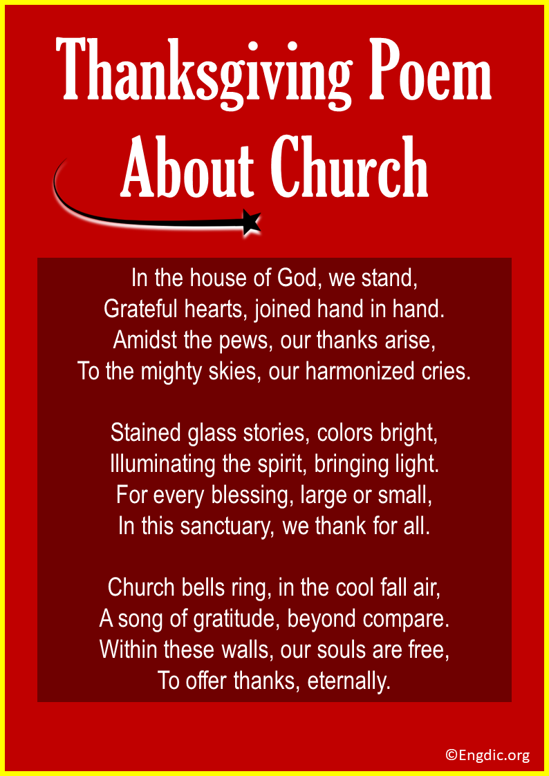 Thanksgiving Poems About Church