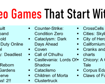 50+ Video Games That Start With C (Mobile and PC Games)