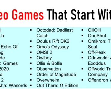 50+ Video Games That Start With O (Mobile and PC Games)