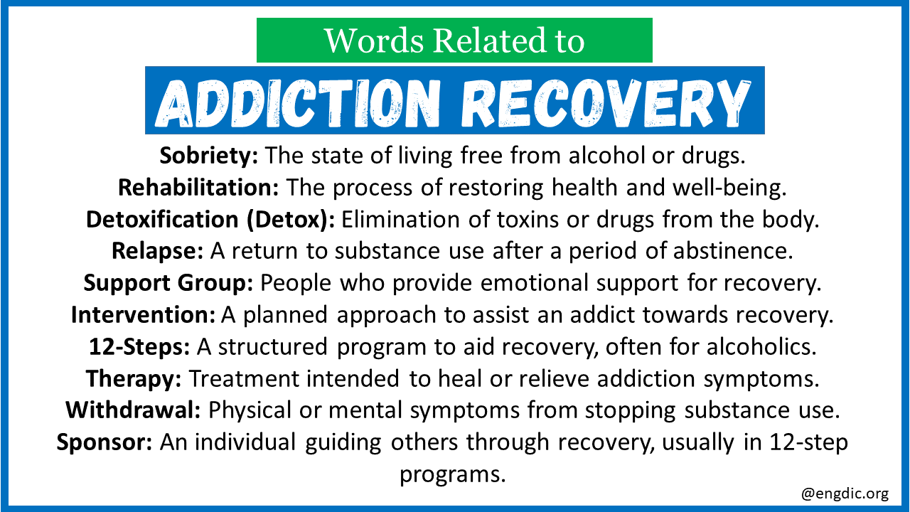 Words Related to Addiction Recovery