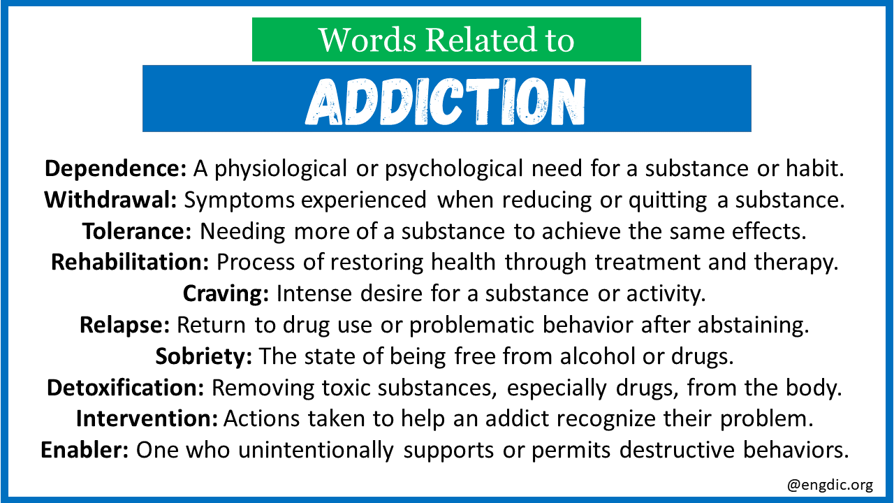 Words Related to Addiction