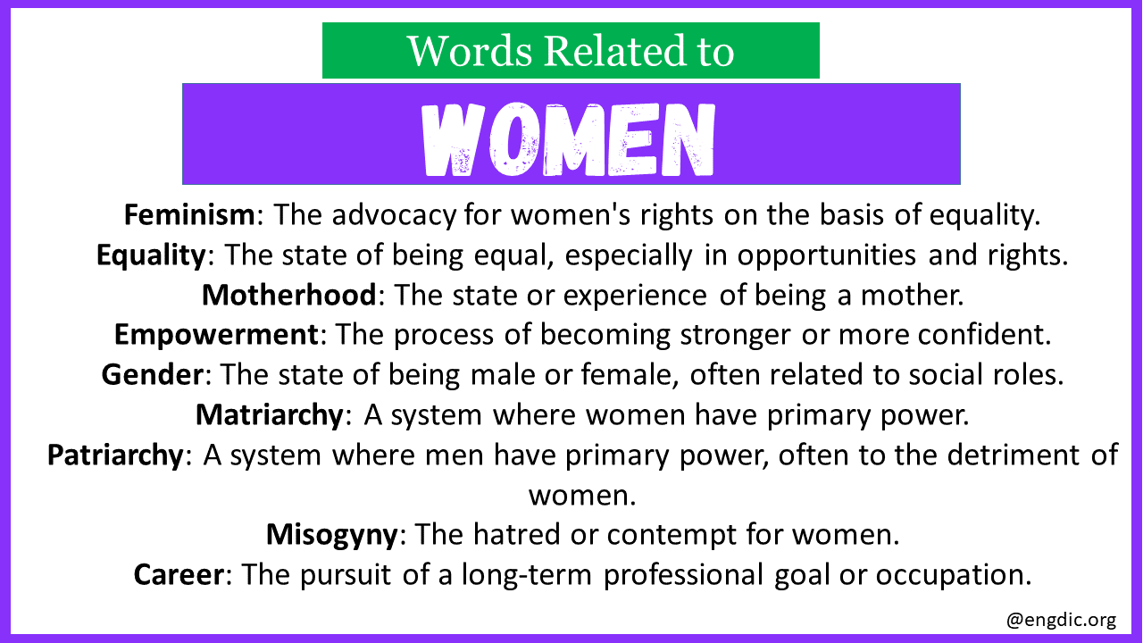 Words Related to Women