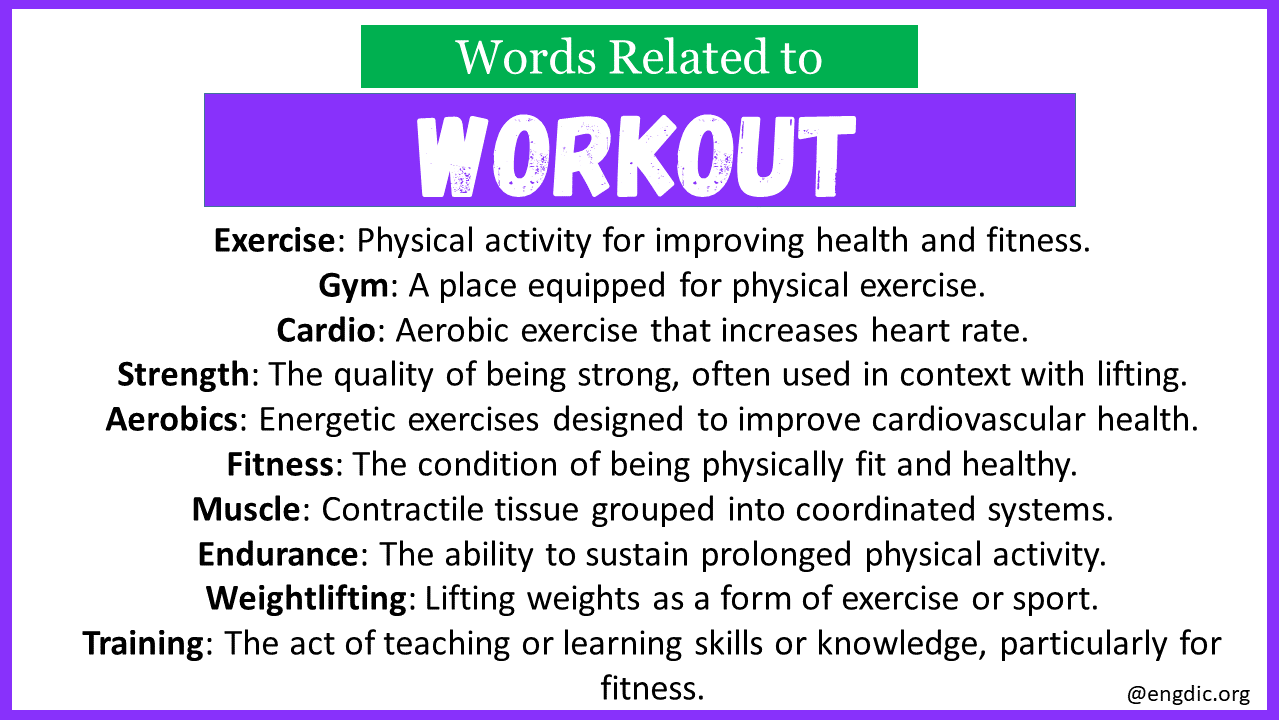 Words Related to Workout