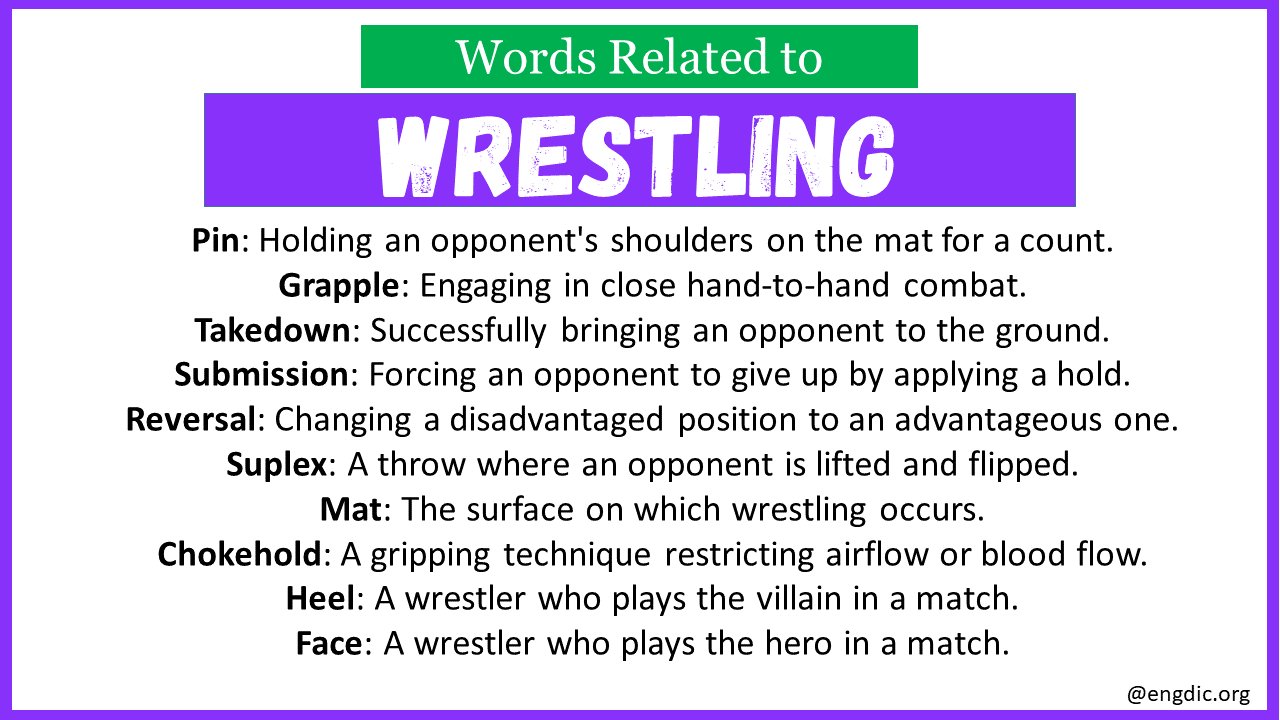 Words Related to Wrestling