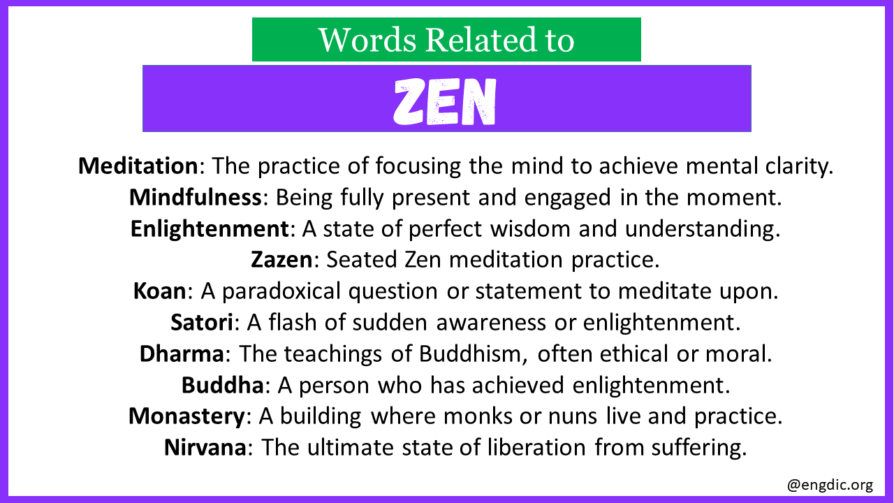 Words Related to Zen