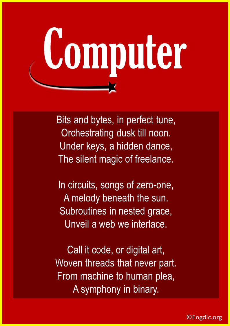 poems about computer