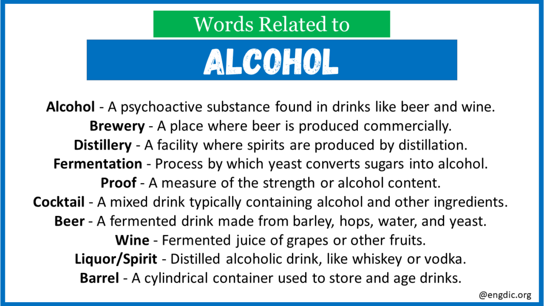 5 letter words alcohol