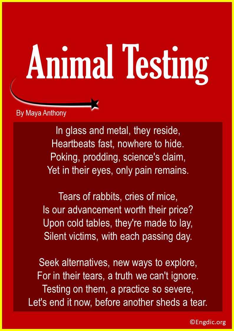 Animal Testing Poems