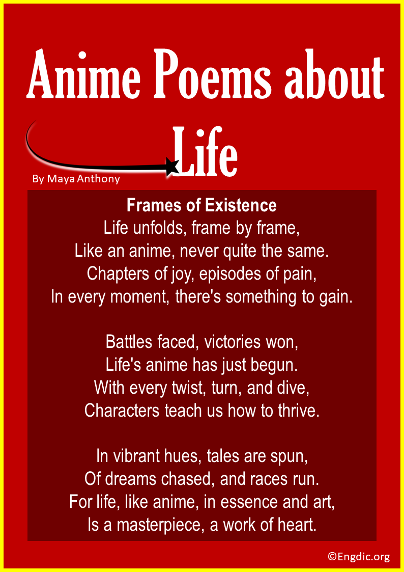 Anime Poems about Life