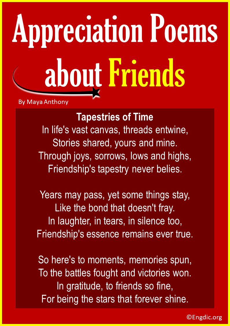 Appreciation Poems about Friends