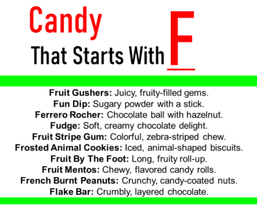 20+ Candy That Starts With F